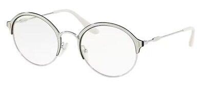 Prada PR 54VV 2741O1 Eyeglasses in Silver 